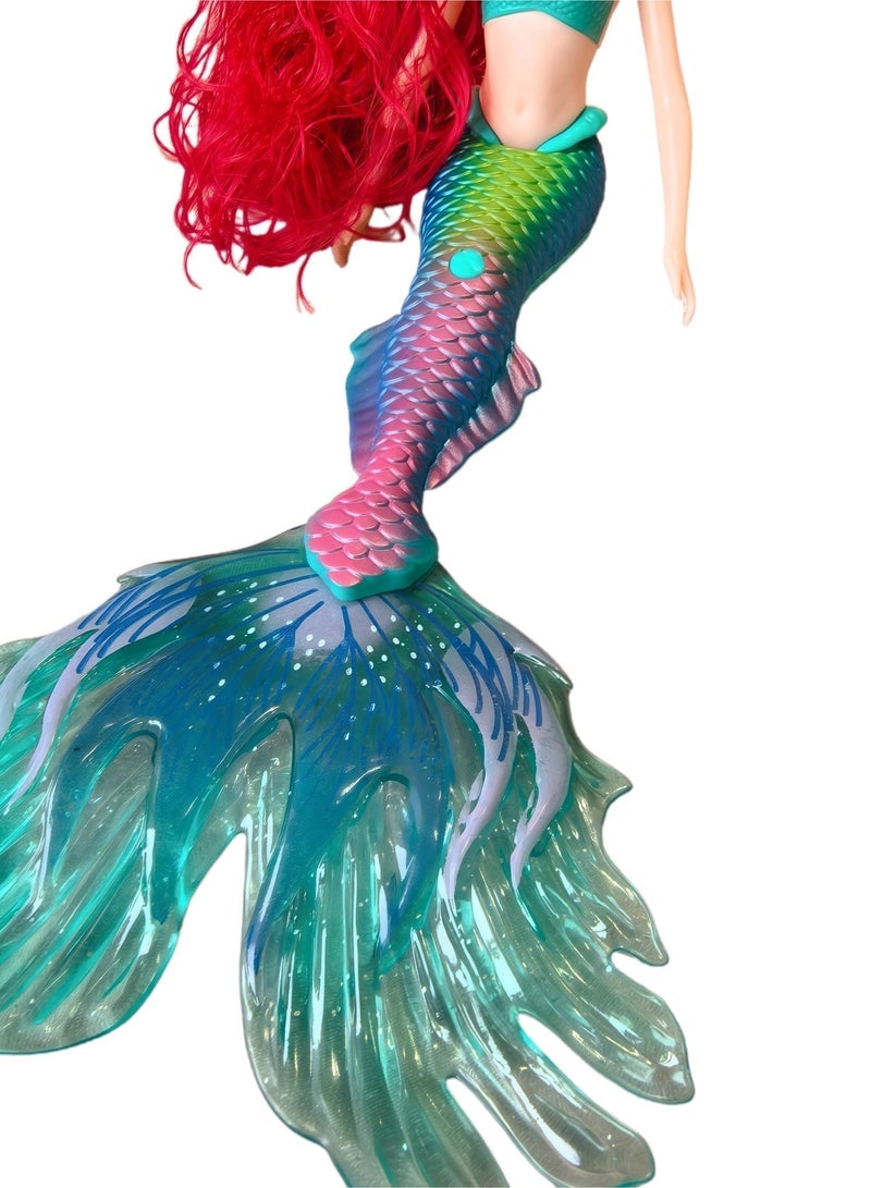 Princess Mermaid Doll 35cm Music Light Mermaid Princess Girl Birthday Gift Set - Image 2